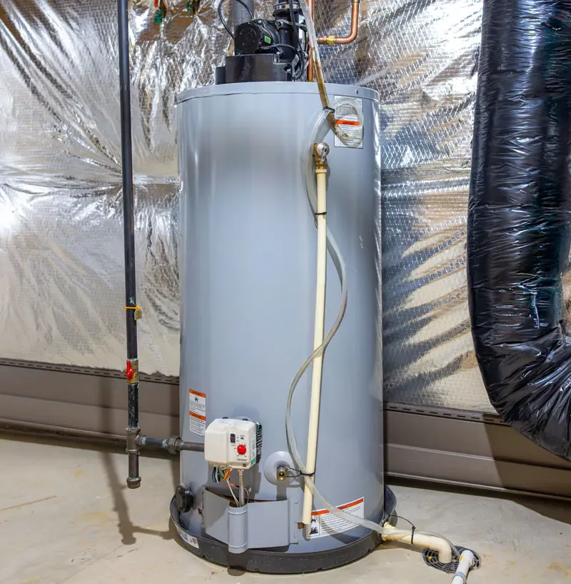 Water-Heater-in-basement Traditional gas water furnace